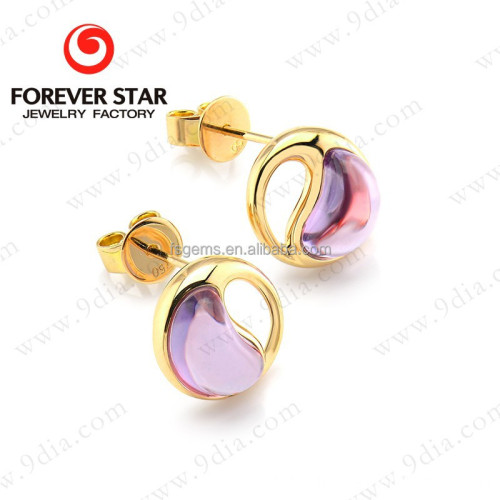 Light Weight Simple Gold Earring Designs for Women